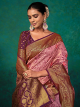 KALINI - Ethnic Motifs Woven Design Zari Paithani Saree