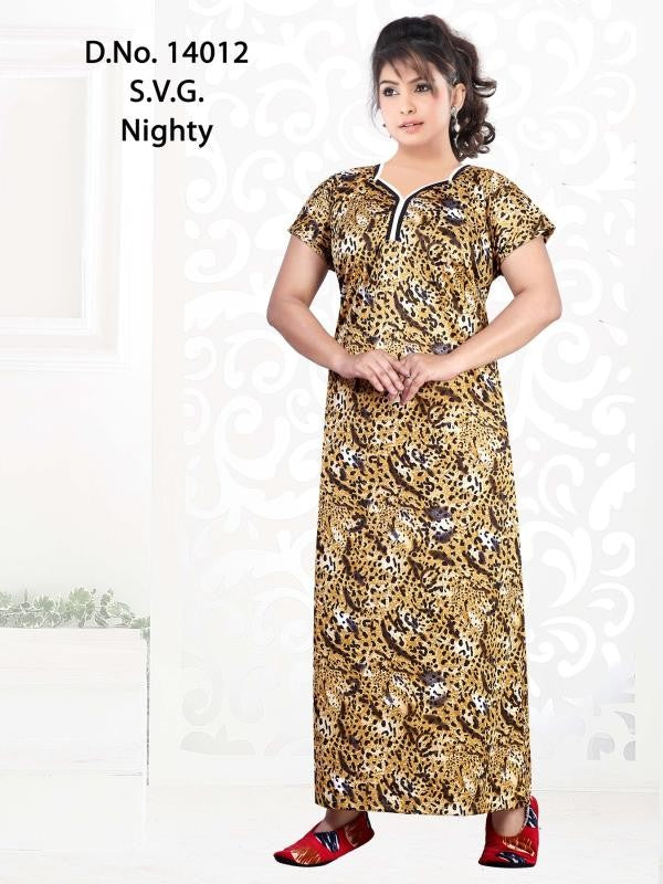 Missy - Sarina Printed Night Gown - Yellow