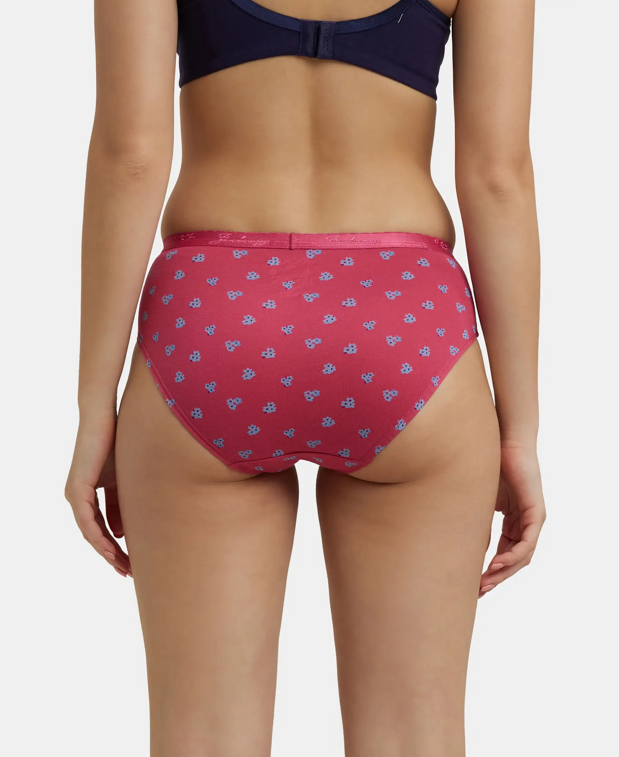 High Coverage Hipster With Ultrasoft Exposed Waistband #1523P- Dark Printed Assorted (Pack of 2)