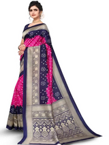 KALINI - Bandhani Printed Mysore Cotton Silk Saree