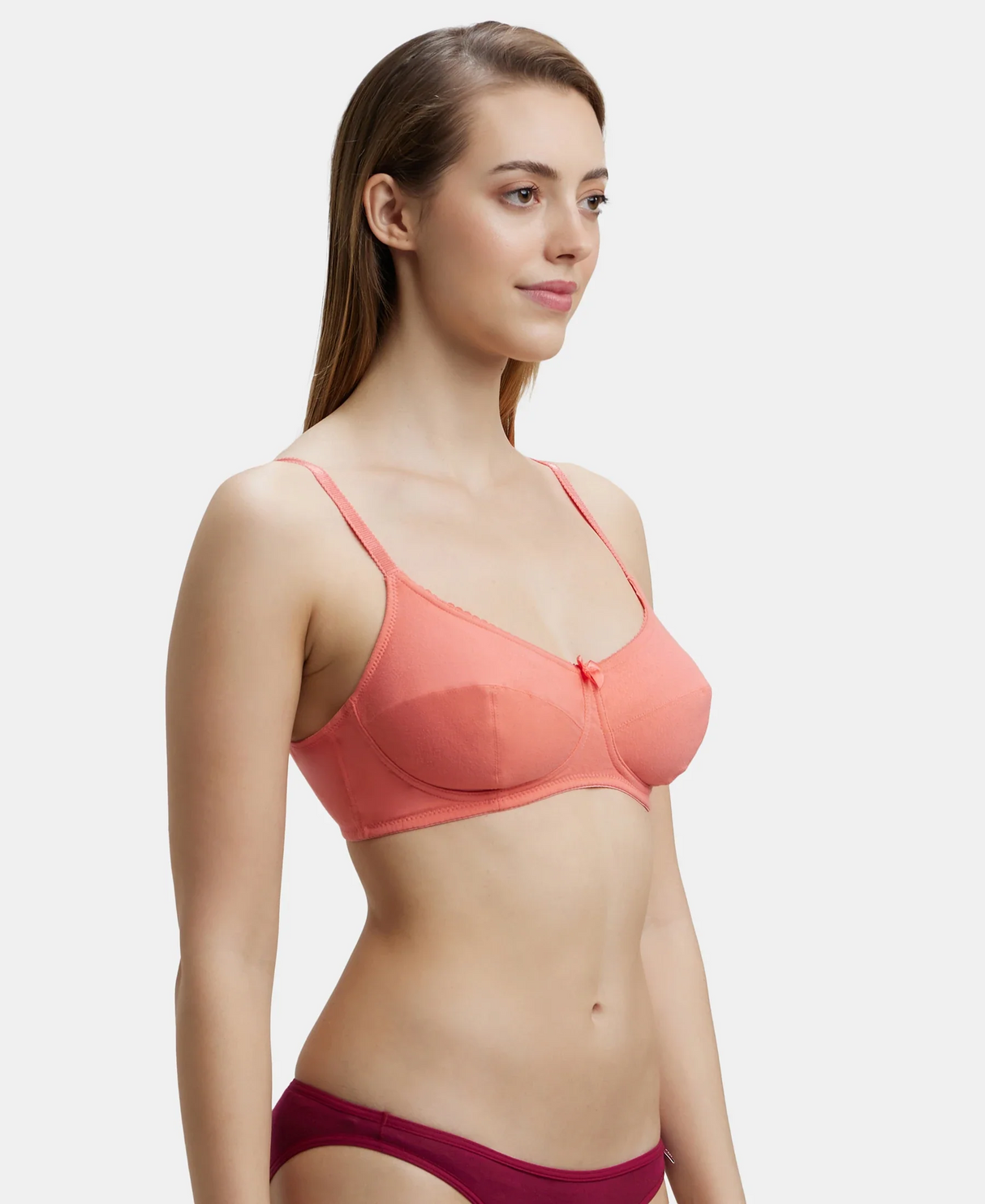 Wirefree Non Padded Full Coverage Everyday Bra #1615 - Blush Pink