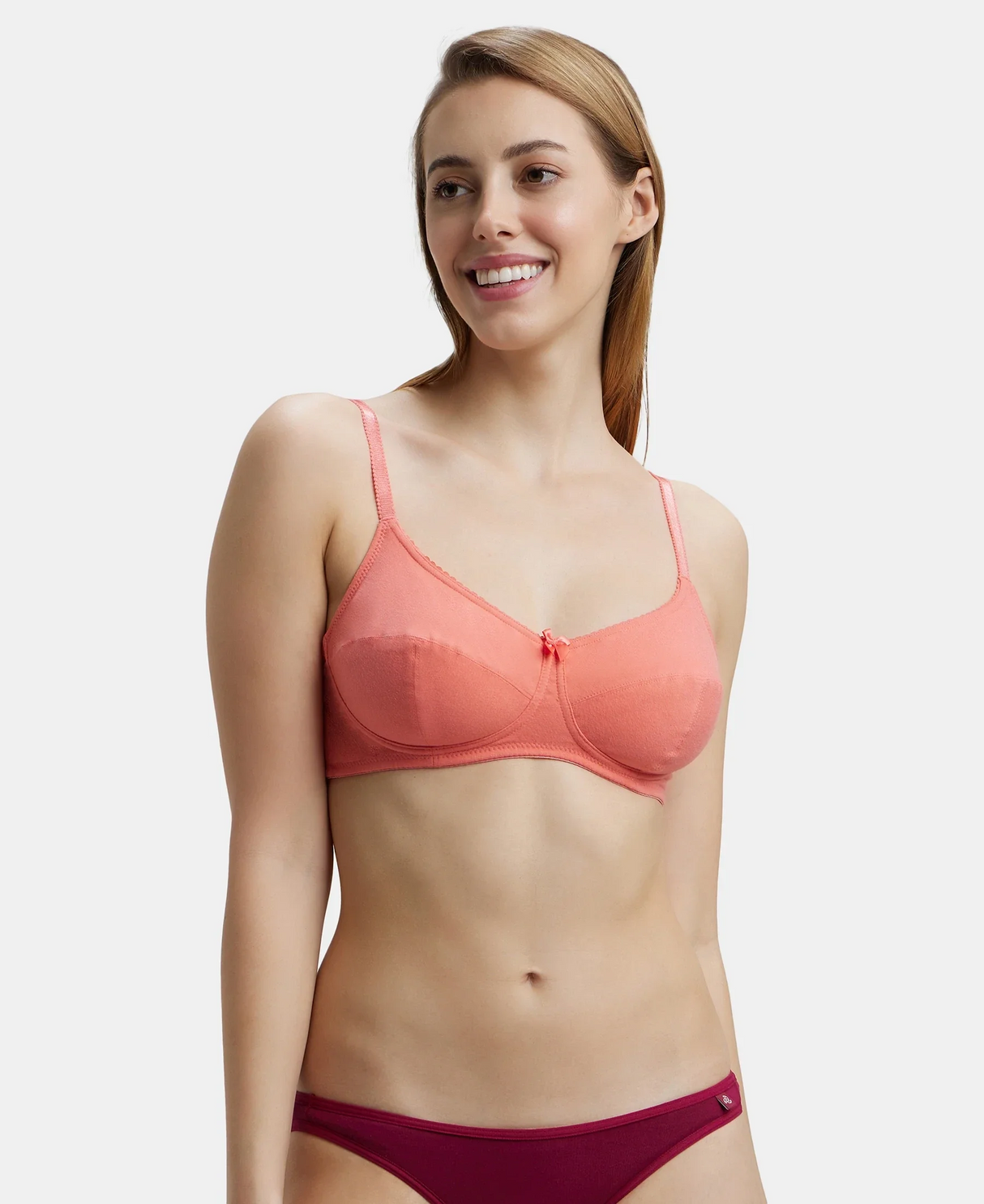 Wirefree Non Padded Full Coverage Everyday Bra #1615 - Blush Pink