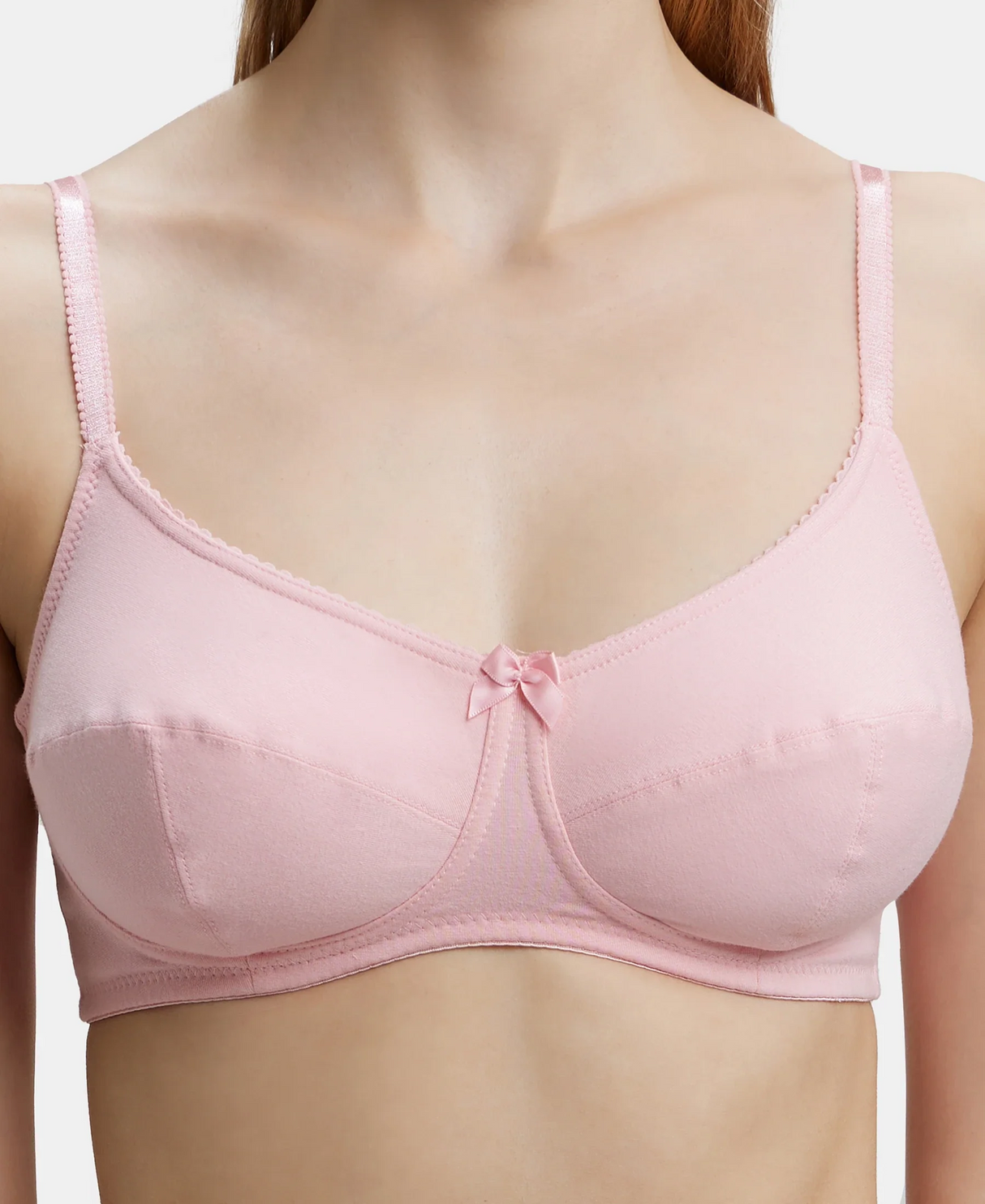 Wirefree Non Padded Full Coverage Everyday Bra #1615 - Candy Pink