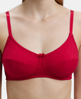 Wirefree Non Padded Full Coverage Everyday Bra #1615 - Red Love