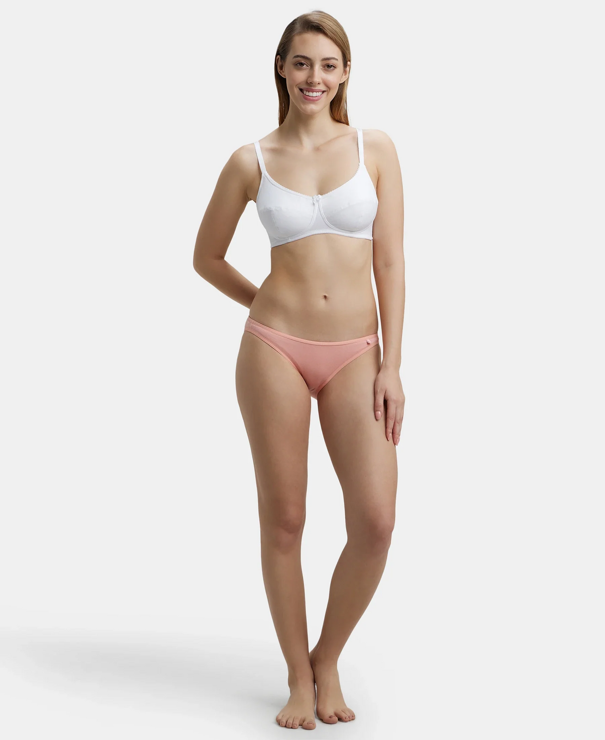 Wirefree Non Padded Full Coverage Everyday Bra #1615 - White