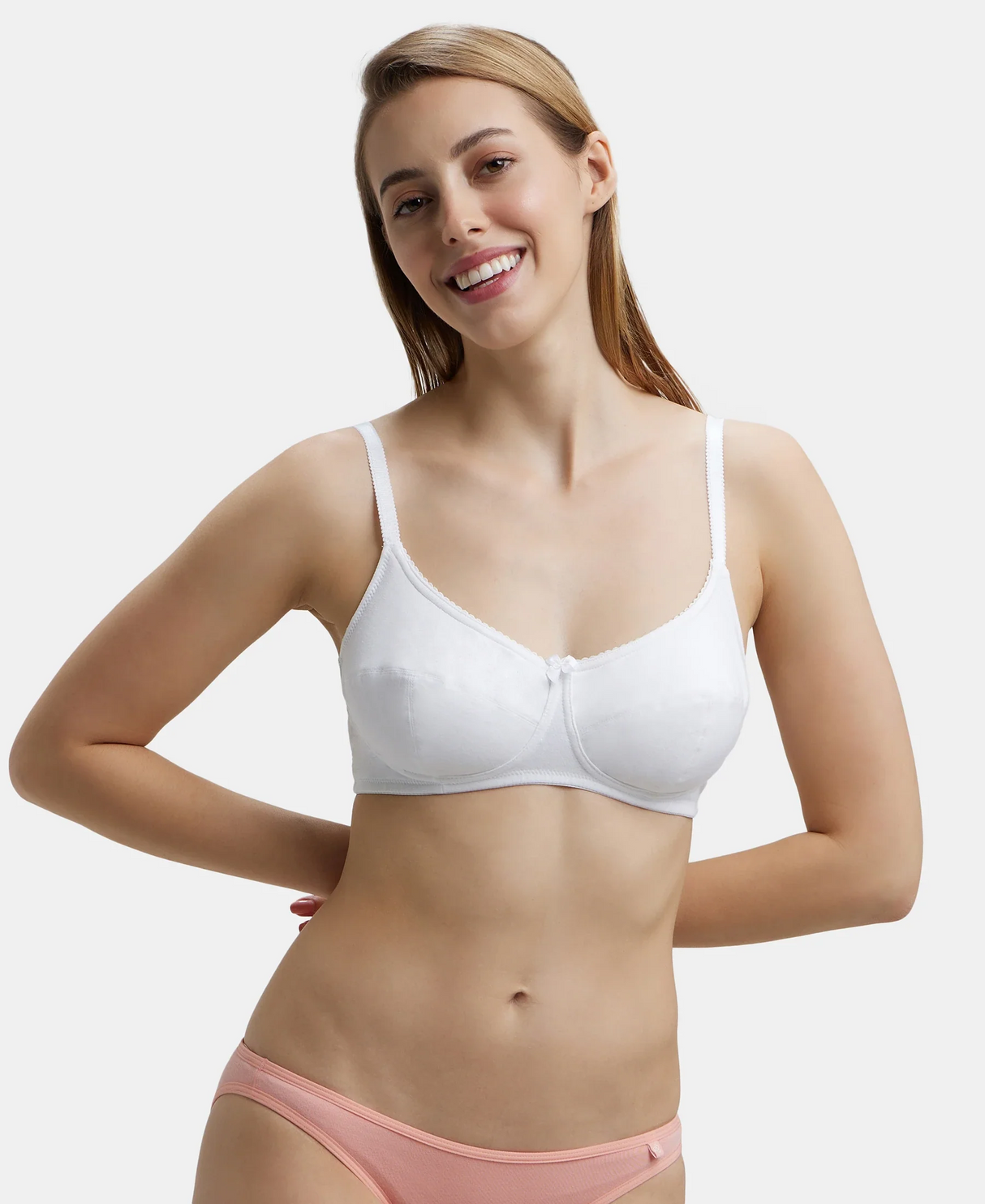 Wirefree Non Padded Full Coverage Everyday Bra #1615 - White