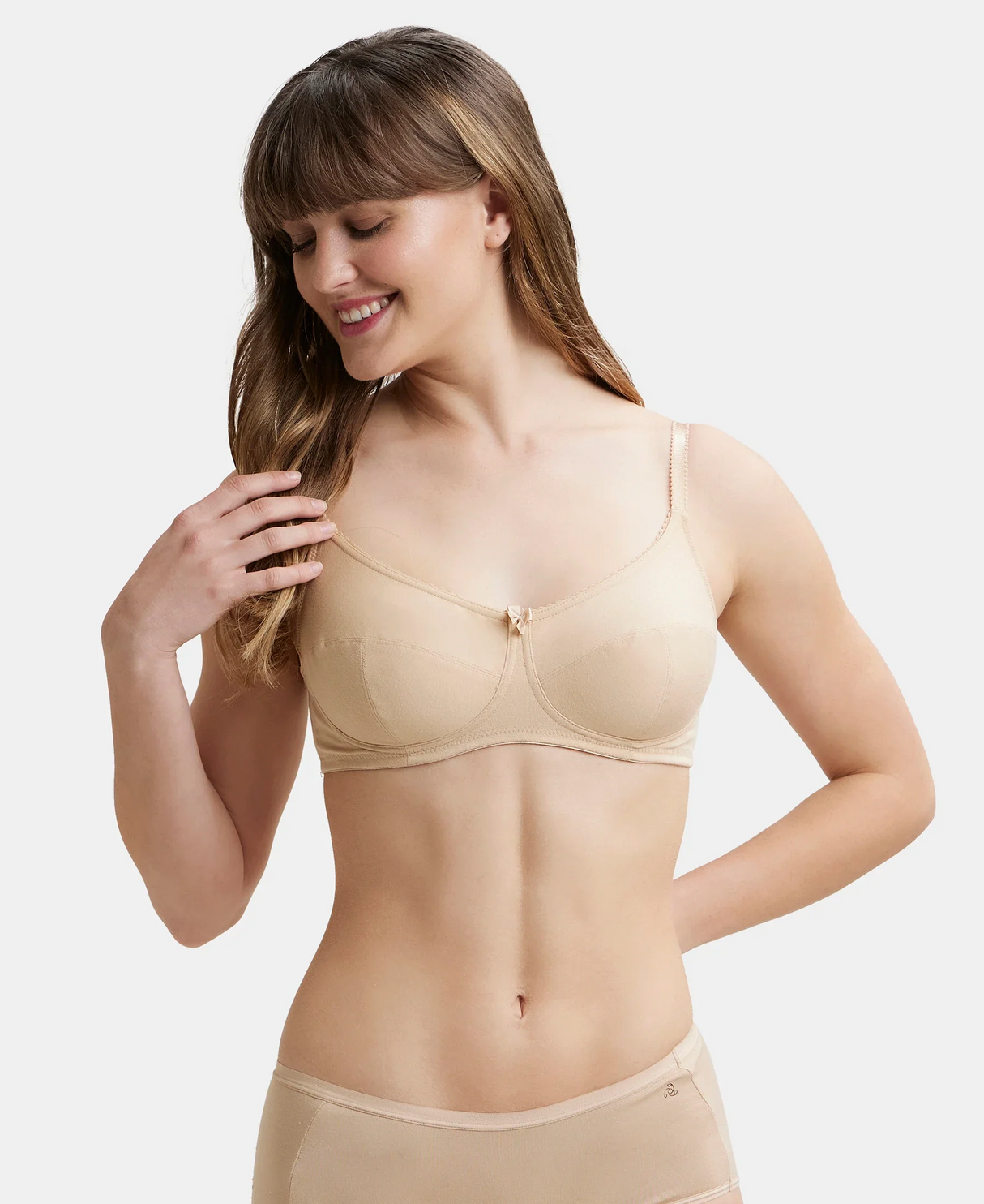 Wirefree Non Padded Full Coverage Everyday Bra #1615 - Skin