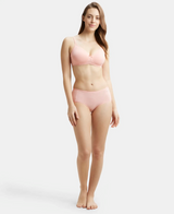 Wirefree Medium Coverage Everyday Bra with Concealed Shaper Panel #1722 - Candle Light Peach