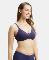 Wirefree Medium Coverage Everyday Bra with Concealed Shaper Panel #1722 - Classic Navy