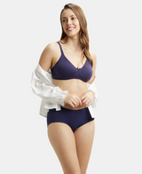 Wirefree Medium Coverage Everyday Bra with Concealed Shaper Panel #1722 - Classic Navy