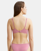 Wirefree Medium Coverage Everyday Bra with Concealed Shaper Panel #1722 - Heather Rose