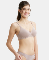 Wirefree Medium Coverage Everyday Bra with Concealed Shaper Panel #1722 - Mocha