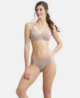 Wirefree Medium Coverage Everyday Bra with Concealed Shaper Panel #1722 - Mocha