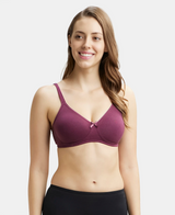 Wirefree Medium Coverage Everyday Bra with Concealed Shaper Panel #1722 - Prune