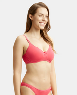 Wirefree Medium Coverage Everyday Bra with Concealed Shaper Panel #1722 - Ruby