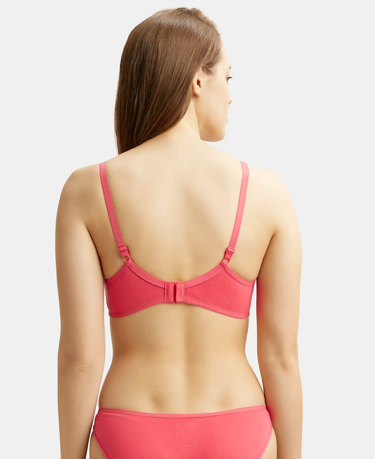 Wirefree Medium Coverage Everyday Bra with Concealed Shaper Panel #1722 - Ruby