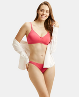 Wirefree Medium Coverage Everyday Bra with Concealed Shaper Panel #1722 - Ruby