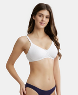 Wirefree Medium Coverage Everyday Bra with Concealed Shaper Panel #1722 - White