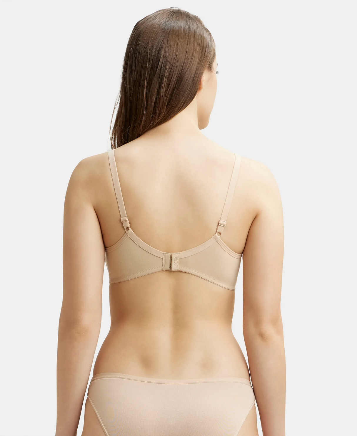 Wirefree Medium Coverage Everyday Bra with Concealed Shaper Panel #1722 - Skin