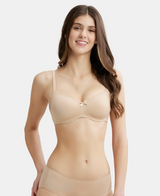 Wirefree Padded Medium Coverage Plus Size Bra with Lace Styling #1723 - Skin