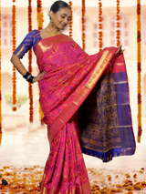 KALINI - Ethnic Motifs Woven Design Zari Kanjeevaram Saree