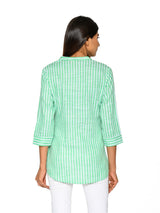 Women Cotton Regular Fit Striped Casual Shirt