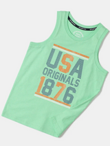 Boy's Super Combed Cotton Graphic Printed Tank Top  #AB14 - Spring Boutique Printed