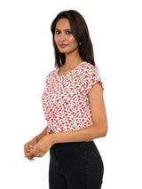 Crepe Printed Casual Wear Womens Top