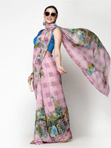 KALINI - Floral Printed Georgette Saree