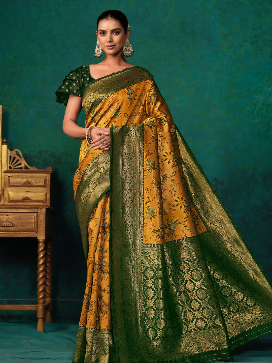 KALINI- Woven Design Zari Paithani Saree