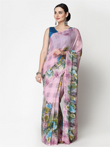 KALINI - Floral Printed Georgette Saree