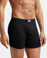 JOCKEY Rib Solid Boxer Brief with Ultrasoft and Durable Waistband #8008 - Black