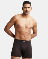 JOCKEY Rib Solid Boxer Brief with Ultrasoft and Durable Waistband #8008 - Brown