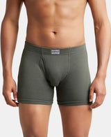 JOCKEY Rib Solid Boxer Brief with Ultrasoft and Durable Waistband #8008 - Deep Olive