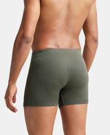 JOCKEY Rib Solid Boxer Brief with Ultrasoft and Durable Waistband #8008 - Deep Olive