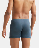 JOCKEY Rib Solid Boxer Brief with Ultrasoft and Durable Waistband #8008 - Deep Slate