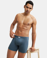 JOCKEY Rib Solid Boxer Brief with Ultrasoft and Durable Waistband #8008 - Deep Slate