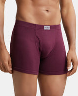 JOCKEY Rib Solid Boxer Brief with Ultrasoft and Durable Waistband #8008 - Wine Tasting