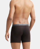 JOCKEY Rib Solid Boxer Brief with Ultrasoft and Durable Waistband #8009 - Brown