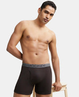 JOCKEY Rib Solid Boxer Brief with Ultrasoft and Durable Waistband #8009 - Brown