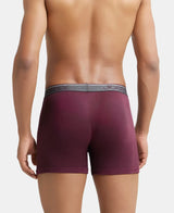 JOCKEY Rib Solid Boxer Brief with Ultrasoft and Durable Waistband #8009 - Wine Tasting