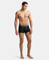 JOCKEY Super Combed Cotton Rib Solid Trunk with Ultrasoft Waistband #8015- Black