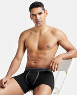 JOCKEY Super Combed Cotton Rib Solid Trunk with Ultrasoft Waistband #8015- Black