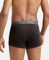 JOCKEY Super Combed Cotton Rib Solid Trunk with Ultrasoft Waistband #8015- Brown