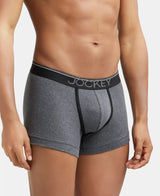 JOCKEY Super Combed Cotton Rib Solid Trunk with Ultrasoft Waistband #8015- Charcoal Melange