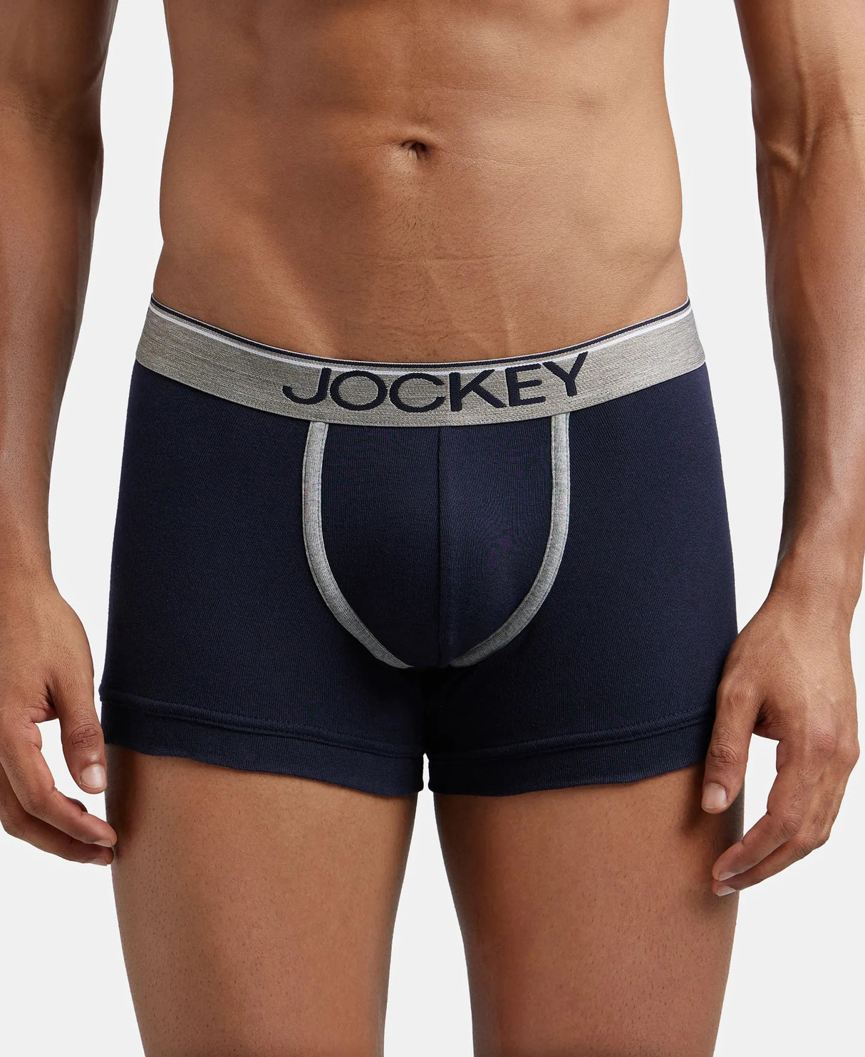 JOCKEY Super Combed Cotton Rib Solid Trunk with Ultrasoft Waistband #8015- Deep Navy