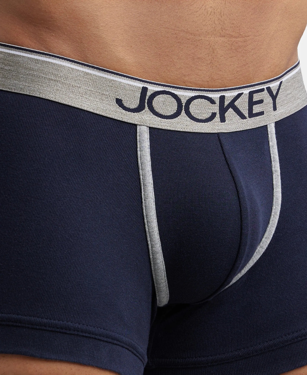 JOCKEY Super Combed Cotton Rib Solid Trunk with Ultrasoft Waistband #8015- Deep Navy