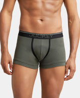 JOCKEY Super Combed Cotton Rib Solid Trunk with Ultrasoft Waistband #8015- Deep Olive