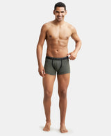 JOCKEY Super Combed Cotton Rib Solid Trunk with Ultrasoft Waistband #8015- Deep Olive