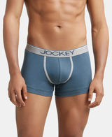 JOCKEY Super Combed Cotton Rib Solid Trunk with Ultrasoft Waistband #8015- Deep Slate